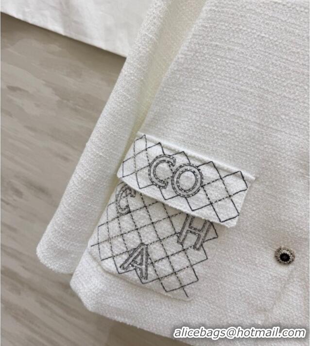 Modern Classic Discount Chanel Tweed Jacket CH032558 White 2026