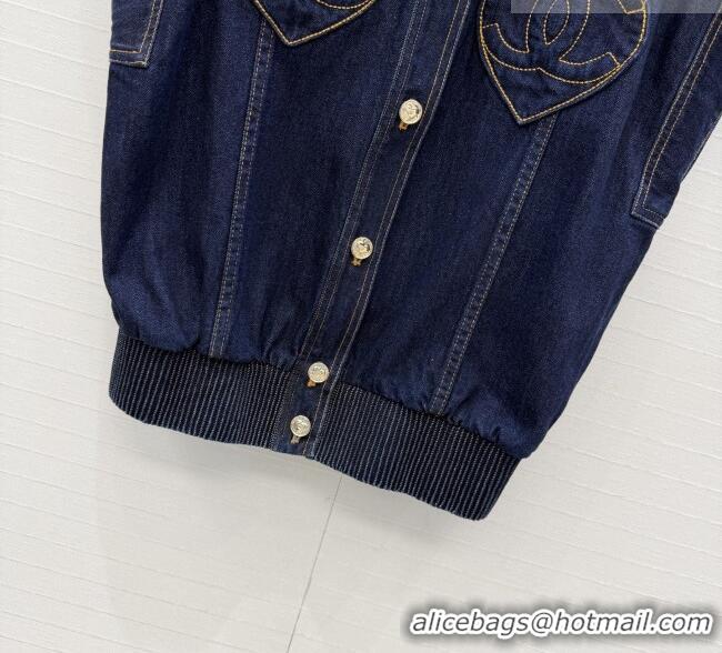 Best Quality Chanel Denim Vest CH041001 Blue 2026