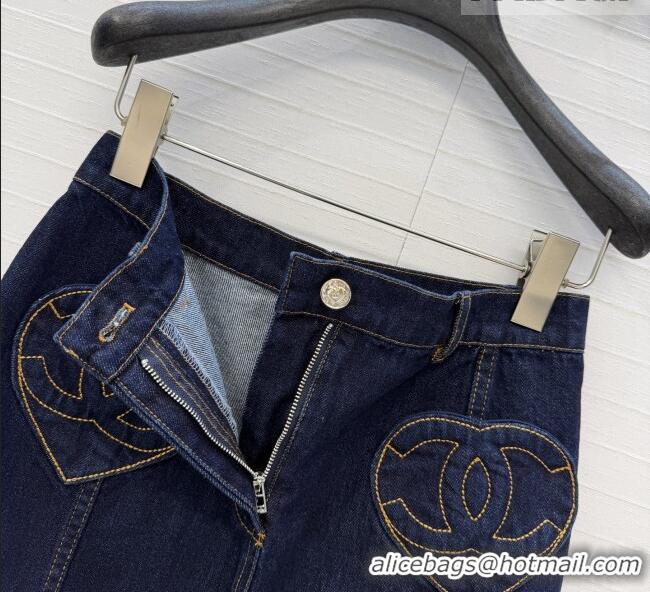 Buy Good Quality Chanel Denim Skirt CH041002 Blue 2026