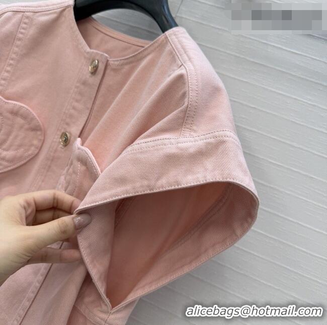 Top Grade Discount Chanel Denim Vest CH041003 Pink 2026