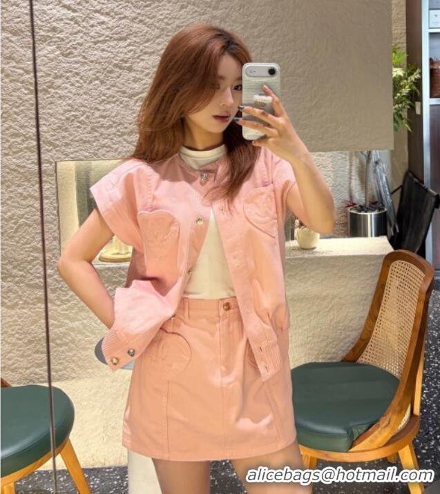 Top Grade Discount Chanel Denim Vest CH041003 Pink 2026