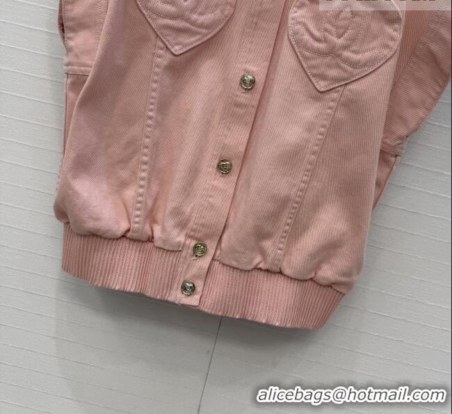 Top Grade Discount Chanel Denim Vest CH041003 Pink 2026