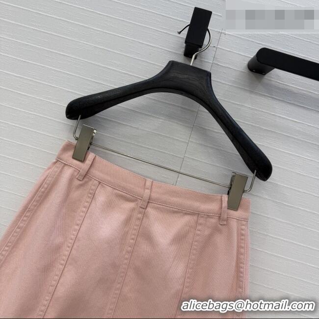 Good Inexpensive Chanel Denim Skirt CH041004 Pink 2026