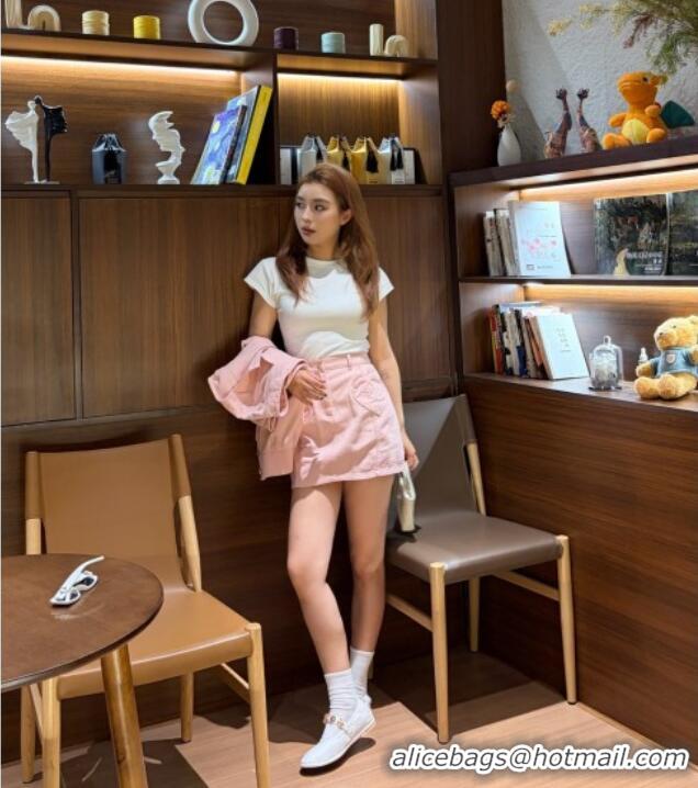 Good Inexpensive Chanel Denim Skirt CH041004 Pink 2026