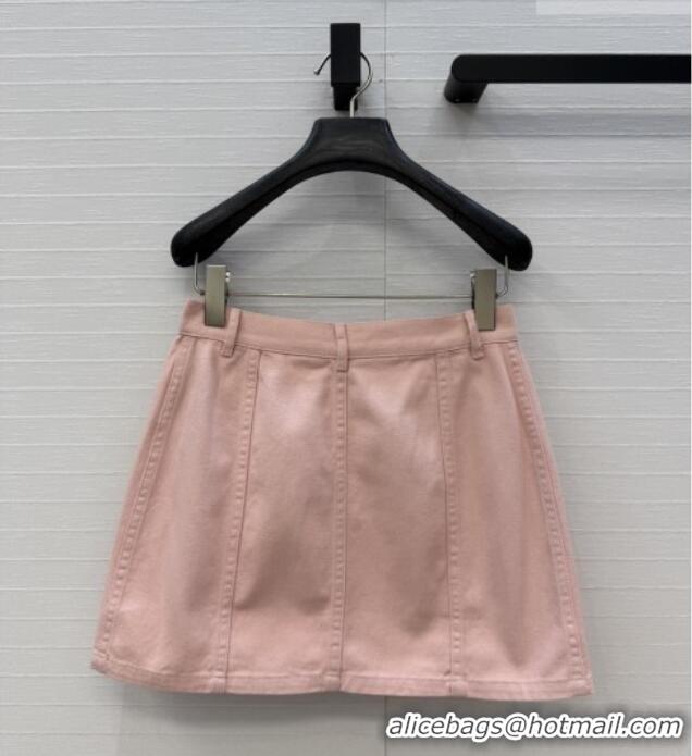 Good Inexpensive Chanel Denim Skirt CH041004 Pink 2026