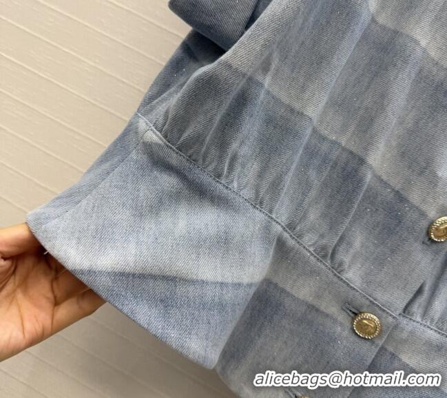 High Quality Chanel Striped Denim Vest CH041005 Blue 2026