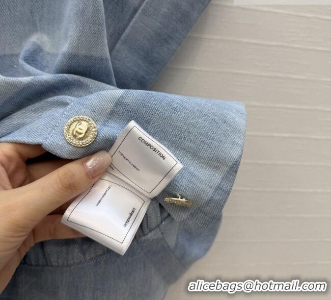 High Quality Chanel Striped Denim Vest CH041005 Blue 2026