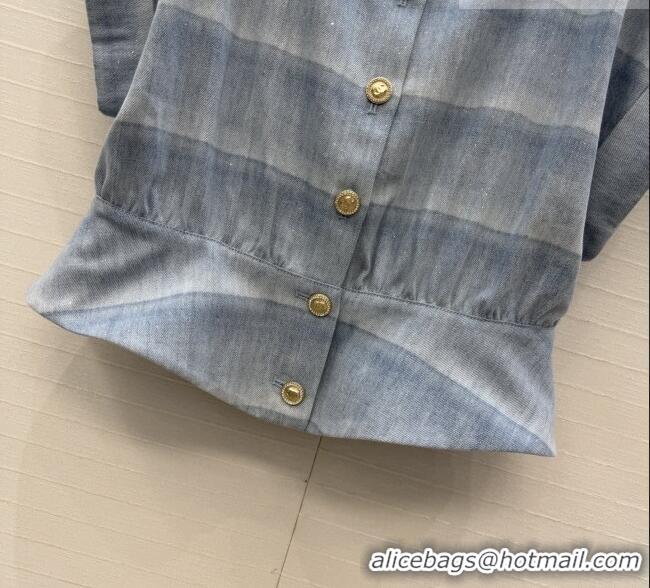 High Quality Chanel Striped Denim Vest CH041005 Blue 2026