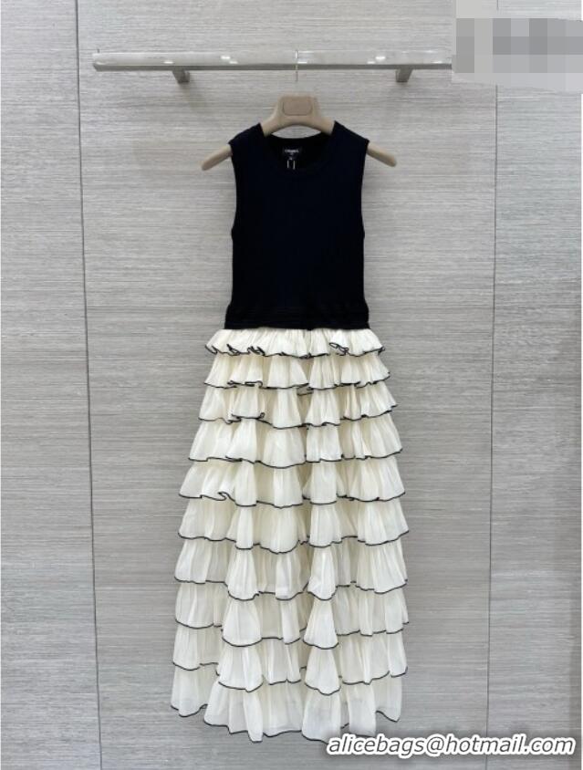 Famous Brand Discount Chanel Dress CH041009 Black/Beige 2026