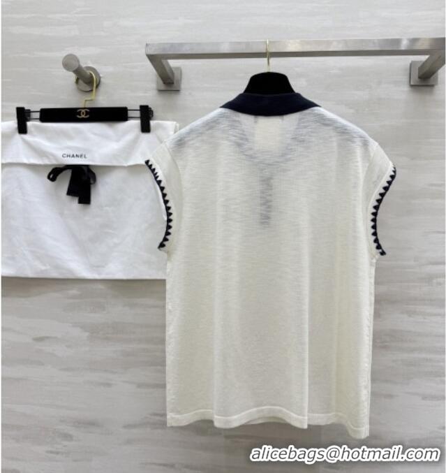 Buy Fashionable Chanel T-shirt CH041019 White 2026