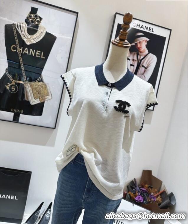 Buy Fashionable Chanel T-shirt CH041019 White 2026