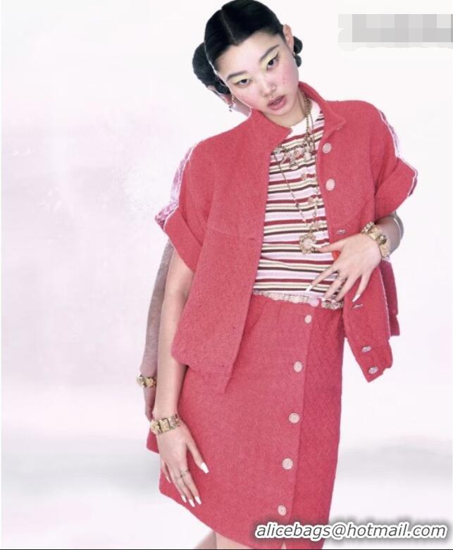 Market Sells Promotional Chanel Tweed Jacket CH041115 Pink 2026
