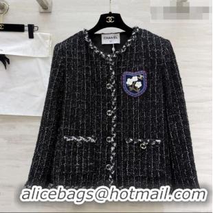 Hot Style Cheap Chanel Tweed Jacket CH041116 Black 2026