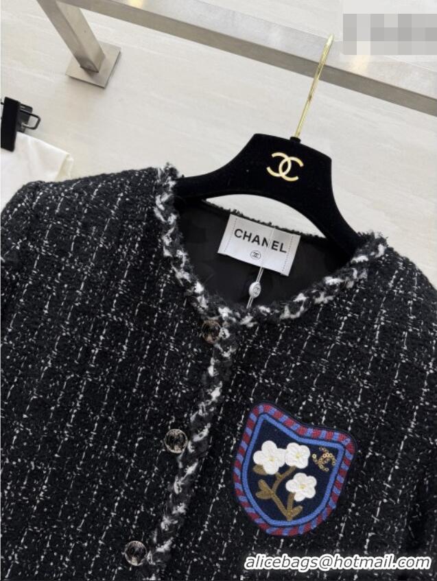 Hot Style Cheap Chanel Tweed Jacket CH041116 Black 2026