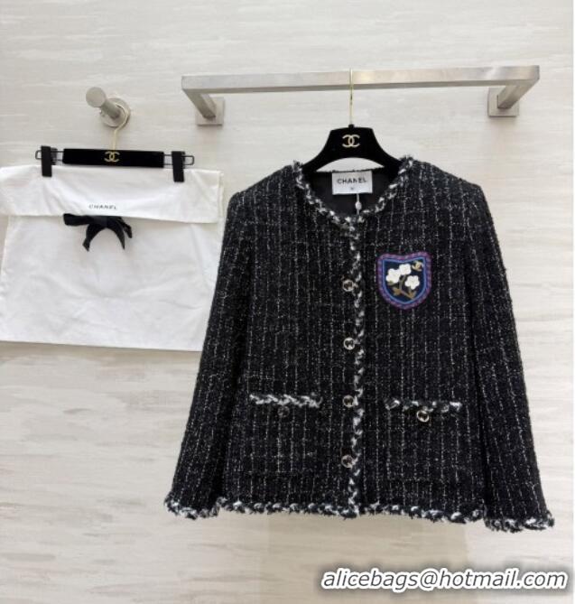 Hot Style Cheap Chanel Tweed Jacket CH041116 Black 2026