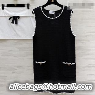 Spot Bulk Chanel Knit Dress CH041303 Black 2026