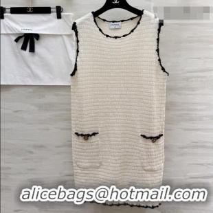 Well Crafted Discount Chanel Knit Dress CH041304 Beige 2026