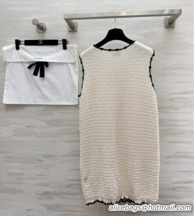 Well Crafted Discount Chanel Knit Dress CH041304 Beige 2026