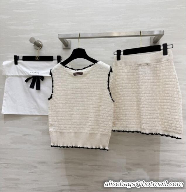 Discount Cheap Chanel Knit Vest and Skirt CH041424 2026
