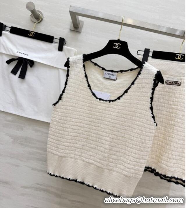 Discount Cheap Chanel Knit Vest and Skirt CH041424 2026