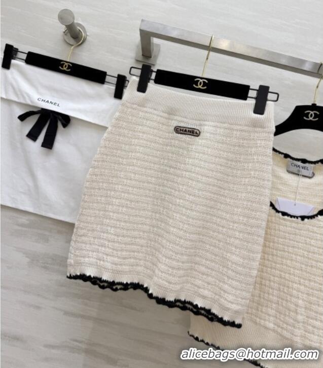 Discount Cheap Chanel Knit Vest and Skirt CH041424 2026