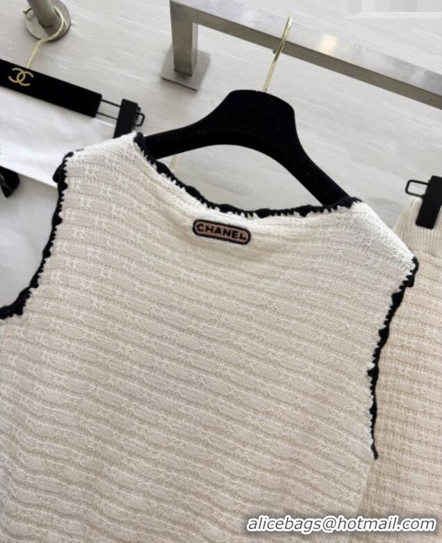 Discount Cheap Chanel Knit Vest and Skirt CH041424 2026