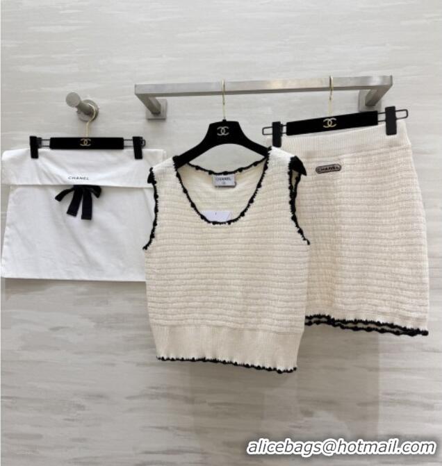 Discount Cheap Chanel Knit Vest and Skirt CH041424 2026