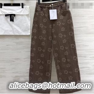 Best Price Chanel Camellia Jeans CH041432 Brown 2026