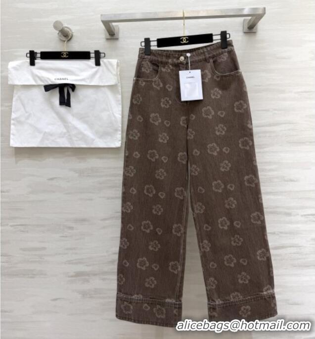 Best Price Chanel Camellia Jeans CH041432 Brown 2026