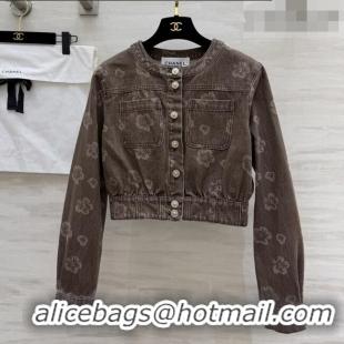 New Fashion Discount Chanel Camellia Jacket CH041433 Brown 2026