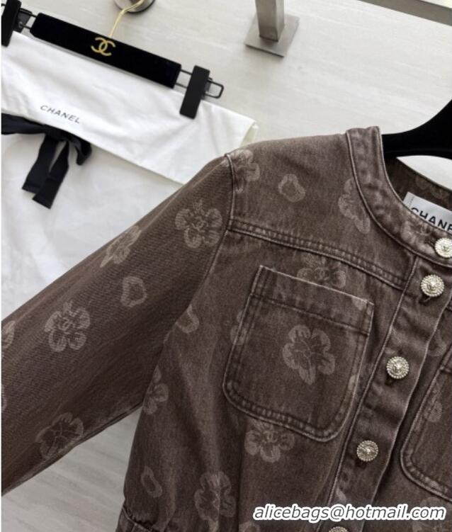 New Fashion Discount Chanel Camellia Jacket CH041433 Brown 2026