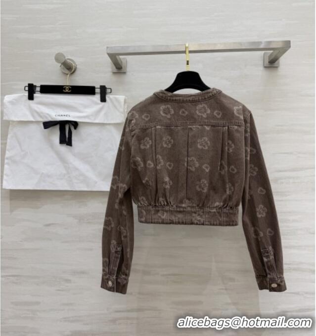 New Fashion Discount Chanel Camellia Jacket CH041433 Brown 2026
