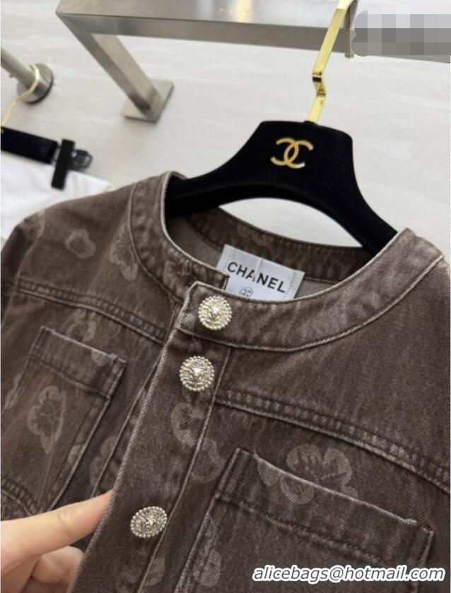 New Fashion Discount Chanel Camellia Jacket CH041433 Brown 2026