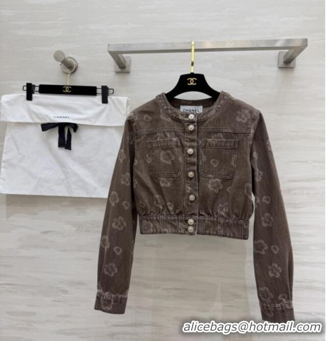 New Fashion Discount Chanel Camellia Jacket CH041433 Brown 2026