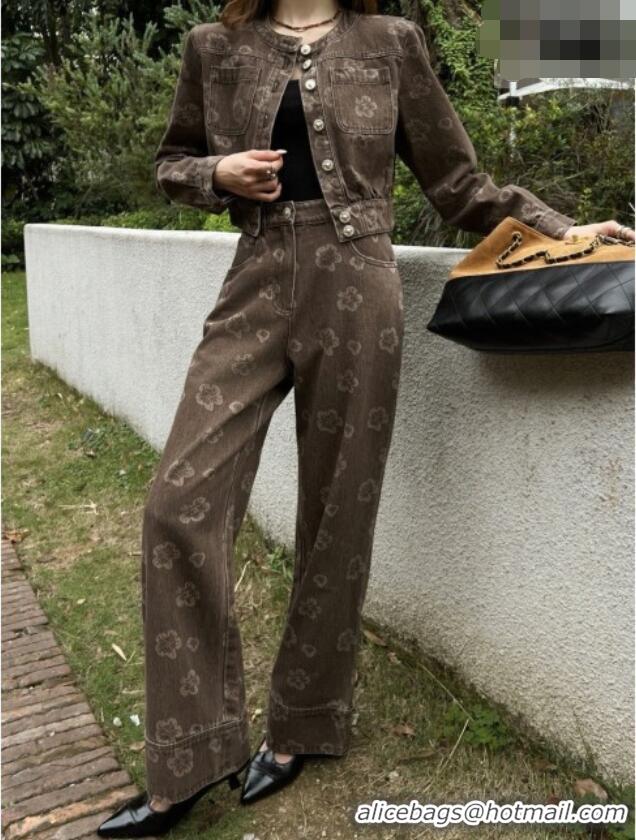 New Fashion Discount Chanel Camellia Jacket CH041433 Brown 2026