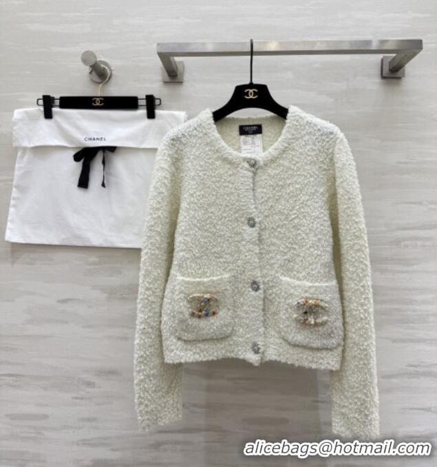 Traditional Inexpensive Chanel Cardigan CH041350 White 2026