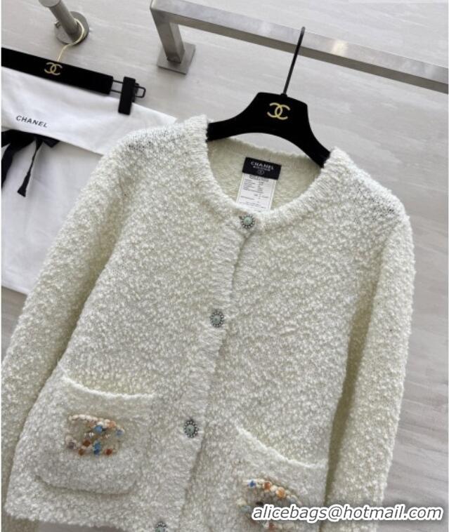 Traditional Inexpensive Chanel Cardigan CH041350 White 2026