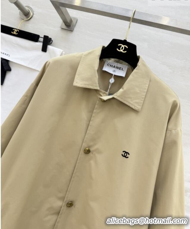 Buy New Cheap Chanel Trench Coat CH041451 Khaki 2026