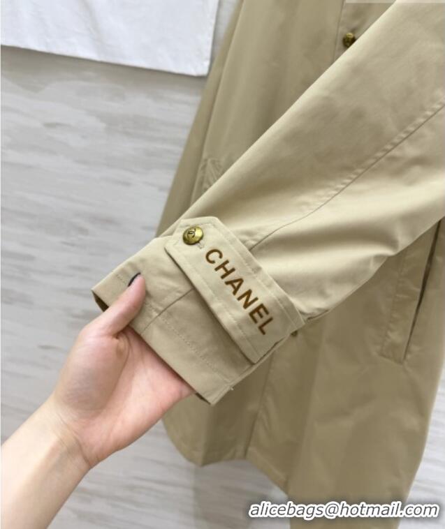 Buy New Cheap Chanel Trench Coat CH041451 Khaki 2026