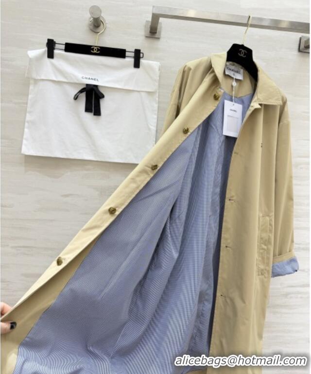 Buy New Cheap Chanel Trench Coat CH041451 Khaki 2026