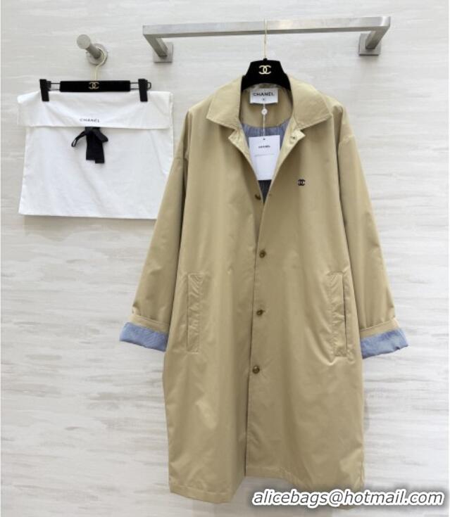 Buy New Cheap Chanel Trench Coat CH041451 Khaki 2026