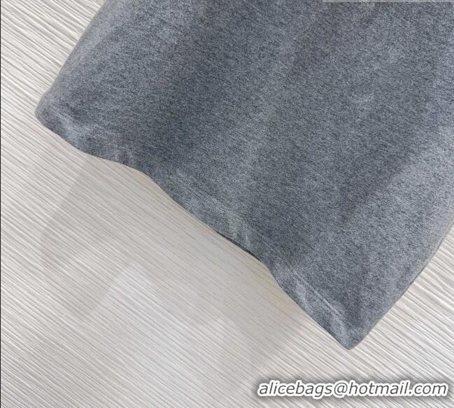 Top Grade Louis Vuitton Cotton T-shirt with Scarf LV42108 Grey 2026