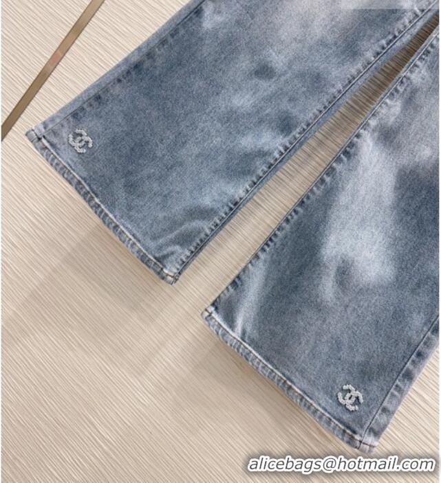 Luxury Discount Chanel Cotton Jeans CH042204 Blue 2026