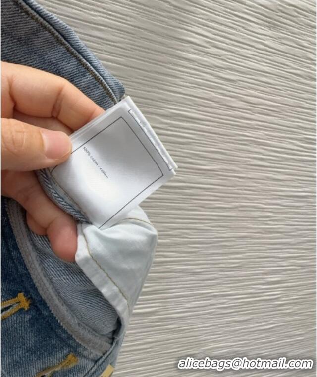 Luxury Discount Chanel Cotton Jeans CH042204 Blue 2026