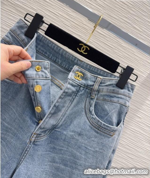 Luxury Discount Chanel Cotton Jeans CH042204 Blue 2026