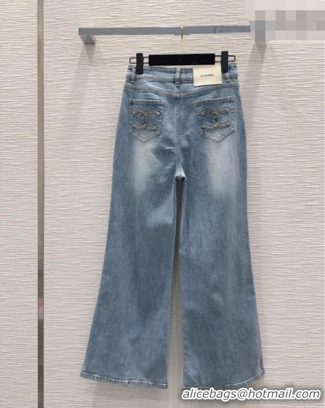 Luxury Discount Chanel Cotton Jeans CH042204 Blue 2026