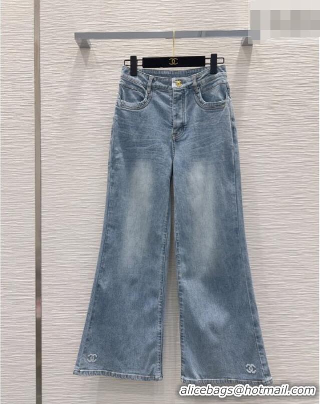 Luxury Discount Chanel Cotton Jeans CH042204 Blue 2026