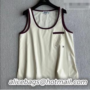 Grade Discount Chanel Cotton Vest CH042201 White 2026