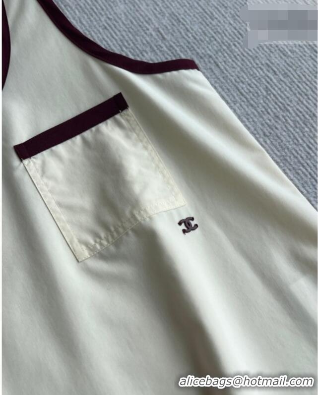 Grade Discount Chanel Cotton Vest CH042201 White 2026