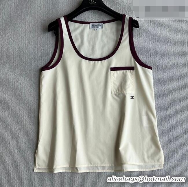 Grade Discount Chanel Cotton Vest CH042201 White 2026